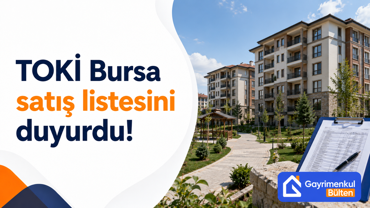 TOKİ Bursa satış listesini duyurdu!