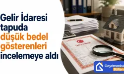 Gelir İdaresi tapuda düşük bedel gösterenleri incelemeye aldı