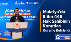 Malatya’da 8 Bin 448 Hak Sahibinin Konutları Kura İle Belirlendi