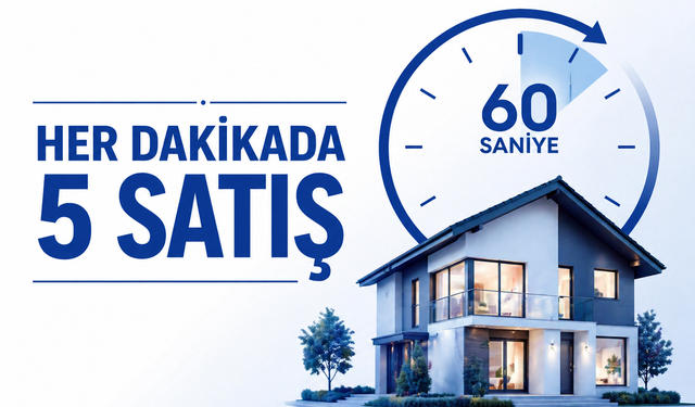 Satış Düştü Ama Tempo Yavaşlamadı: Türkiye'de Her Dakika 5 Gayrimenkul Satılıyor
