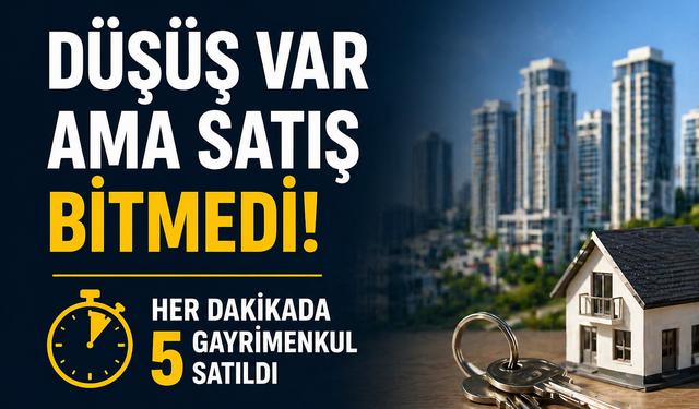 Adet Düştü Ama Hız Kesmedi: Türkiye'de Her Dakikada 5 Gayrimenkul Satılıyor!