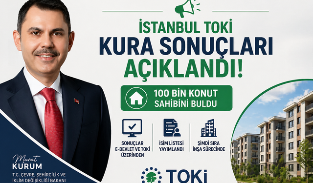 İstanbul TOKİ Sonuçları Açıklandı: 100 Bin Konut Sahibini Buldu!