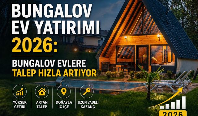 Bungalov Ev Yatırımı 2026: Bungalov Evlere Talep Hızla Artıyor
