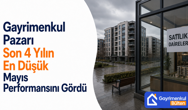 Gayrimenkul Pazarı Son 4 Yılın En Düşük Mayıs Performansını Gördü
