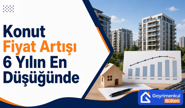 Konut Fiyat Artışı 6 Yılın En Düşüğünde