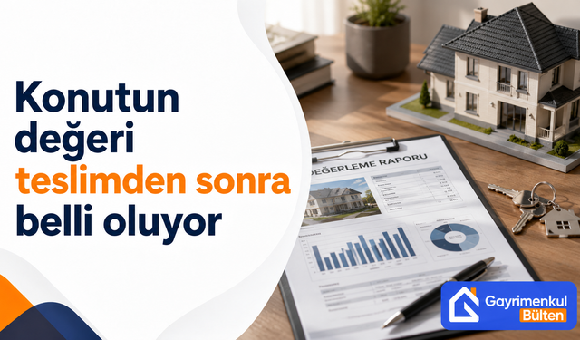 Konutun değeri teslimden sonra belli oluyor