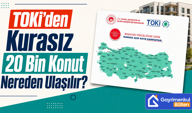 TOKİ’den Kurasız 20 Bin Konut Nereden Ulaşılır?