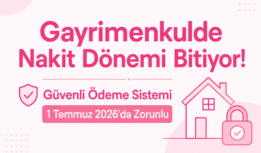 Gayrimenkulde Nakit Dönemi Bitiyor! Güvenli Ödeme Sistemi 1 Temmuz 2026’da Zorunlu