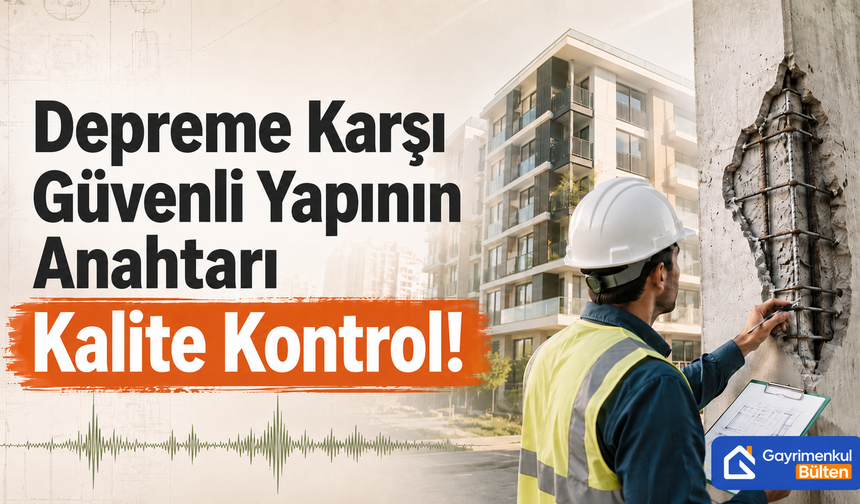 Depreme Karşı Güvenli Yapının Anahtarı  Kalite Kontrol!