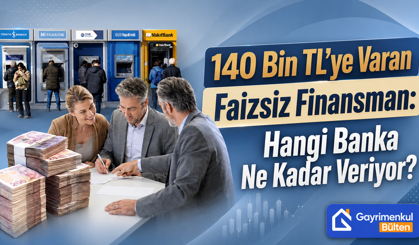 140 Bin TL’ye Varan Faizsiz Finansman: Hangi Banka Ne Kadar Faiz Veriyor?