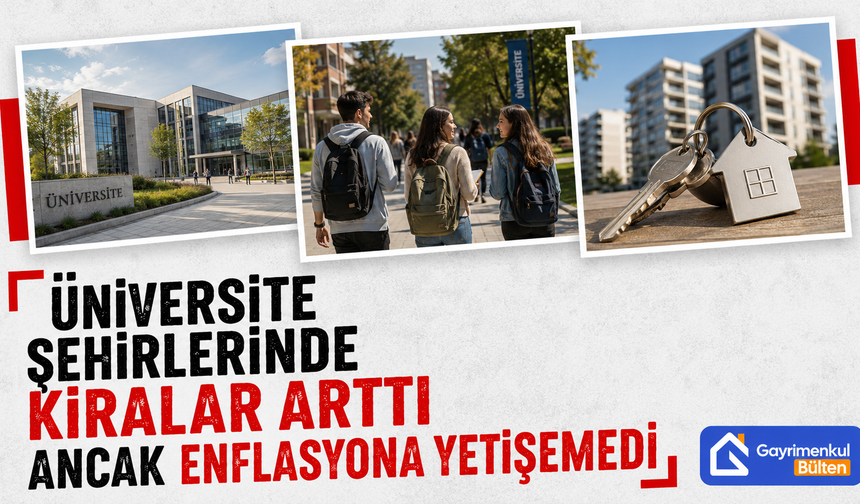 Üniversite Şehirlerinde Kiralar Arttı Ancak Enflasyona Yetişemedi